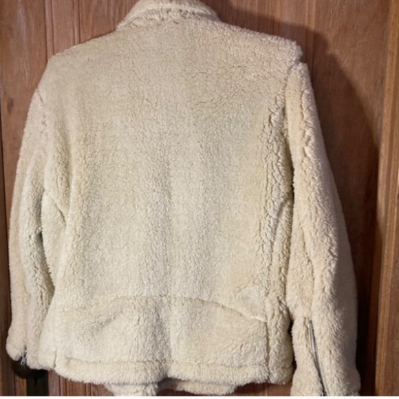 We The Free Shearling Moto Jacket Women’s Size Small - Picture 6 of 12